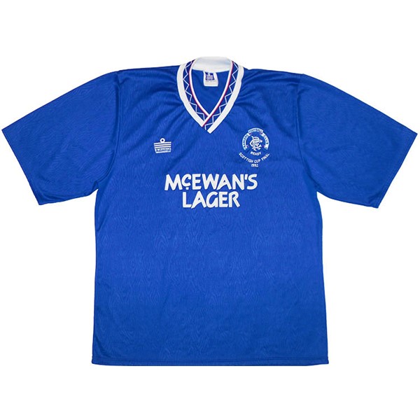 Tailandia Camiseta Rangers Primera Equipación Retro 1992 Azul